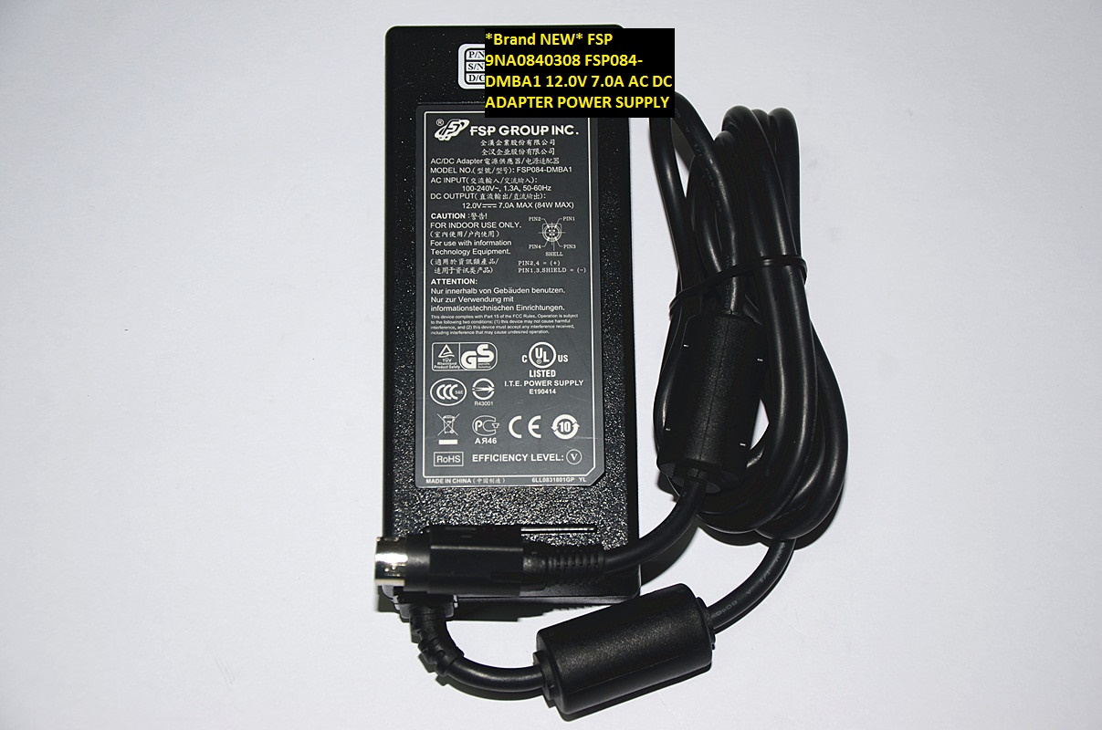 *Brand NEW*FSP 9NA0840308 FSP084-DMBA1 12.0V 7.0A AC DC ADAPTER POWER SUPPLY